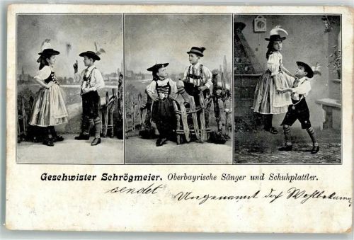 1904 Schuhplattler Trachten Kinder