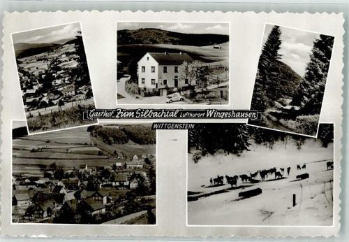 Wingeshausen Gasthaus zum Silbachtal Winter VW Käfer