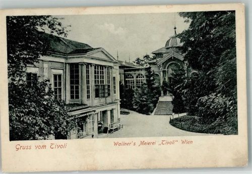 Wien 1907 Gasthaus Wallner´s Meierei Tivoli