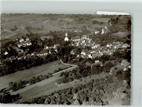 Mühlingen 1954 Fliegeraufnahme Ort handschriftlich FOTO KEINE AK