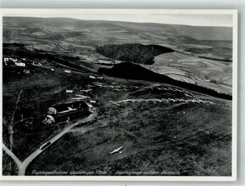 Gersfeld 1937 Flugplatz Kasino Fliegeraufnahme Strähle 26548