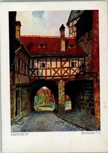 Kronach Bamberger Tor sign. Gruft. Lüttgens