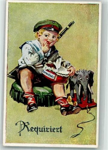 Requiriert Kind in Uniform Trommel mit Marmelade Serie volkstümliche Bildkunst 102 WK I