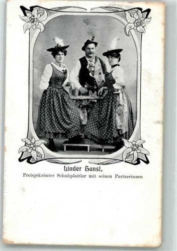 1906 - 1912 Linder Hansl , Schuhplattler Trachten