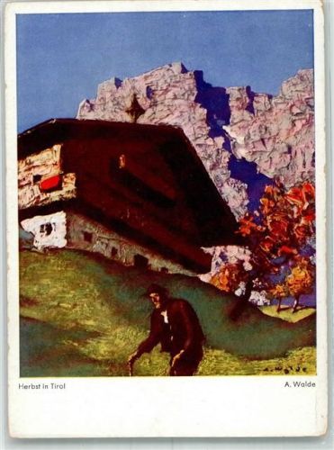 Herbst in Tirol sign. Walde A. Nr. 18