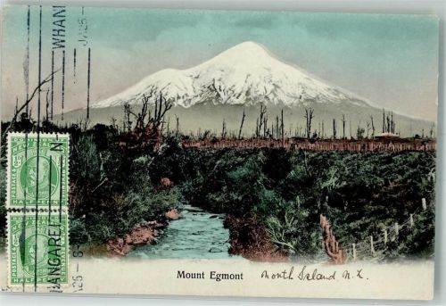 Wellington Mount Egmont Taranaki Stratford Briefmarke Bildseite