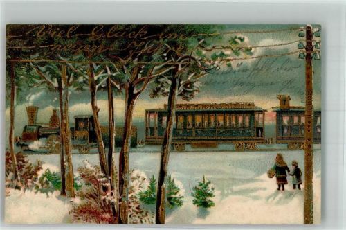 1905 Winterlandschaft Neujahr
