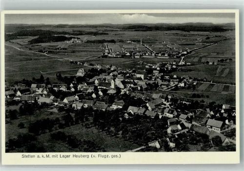 Stetten Fliegeraufnahme mit Lager Heuberg Freigeg. d. R.L.M.