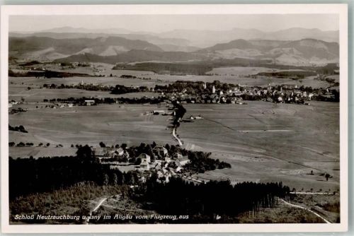 Isny Fliegeraufnahme Schloss Neutrauchburg Freigegeben d. R.L.M.