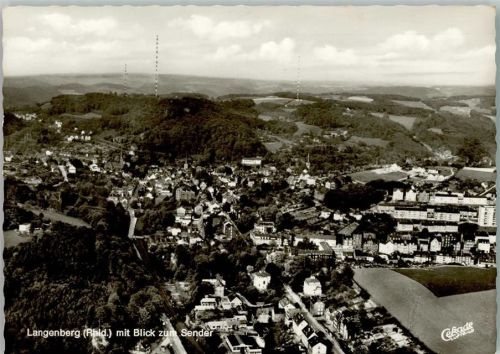 Langenberg Luftaufnahme mit Blick zum Sender