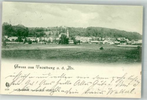 83308 W8223 Trostberg Foto AK Adelskorrespondenz
