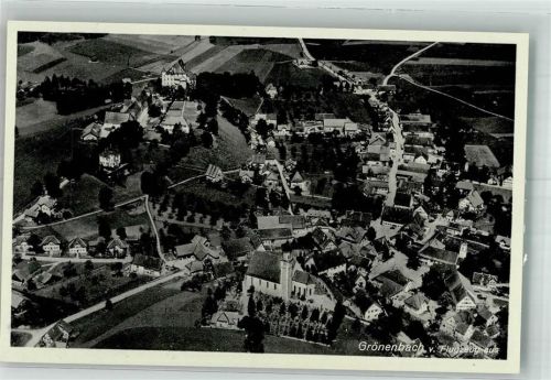 Grönenbach 1939 Fliegeraufnahme Strähle