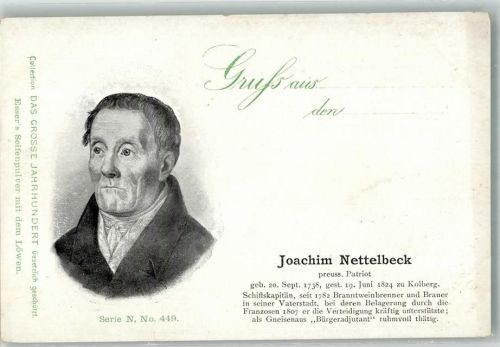 1900 Joachim Nettelbeck preuss Patriot Das Grosse Jahrhundert Serie N Nr. 449