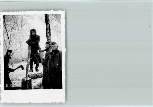 WK II Bautrupp im Winter