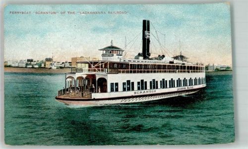New Jersey Schaufelrad Ferryboat Scranton of the Lackawanna Railroad