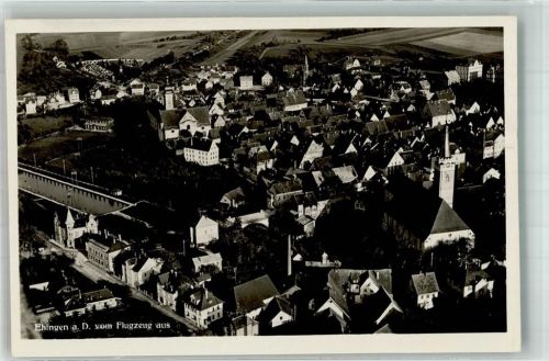 Ehingen Fliegeraufnahme Ehingen Stadtkern Stadtpfarrkirche