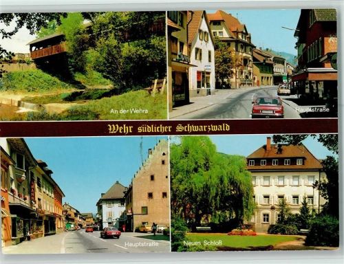 Wehr An der Wehra Hauptstraße Neues Schloß 4-Bildaufnahme