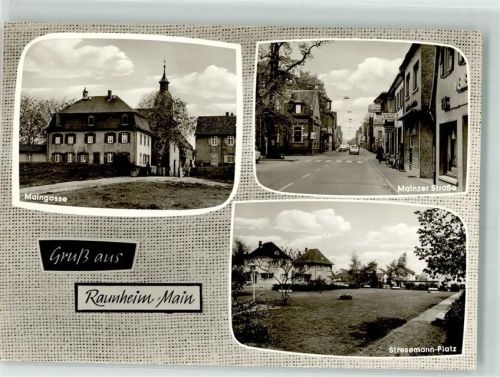 Raunheim Maingasse Stresemannplatz Mainzerstrasse