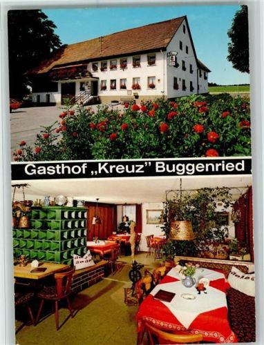 Grafenhausen Gasthof Kreuz Innenaufnahme Gastraum Kachelofen 2-Bildaufnahme