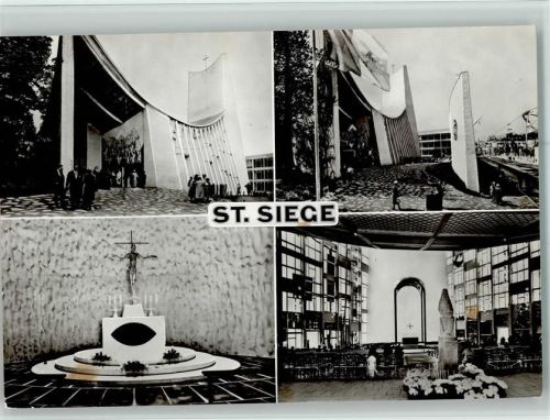 Nr. 3210 Exposition 1958 - Der Pavillon vom Heiligen Stuhl AK kleine Flecken