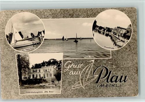 Plau am Seglerheim Strandstraße Plauer See FDGB-Erholungsheim Otto Brass