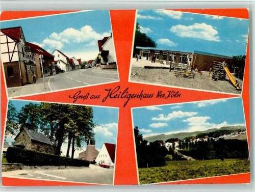 Heiligenhaus Ortsansichten Kinderspielplatz Kirche 4-Bildaufnahme
