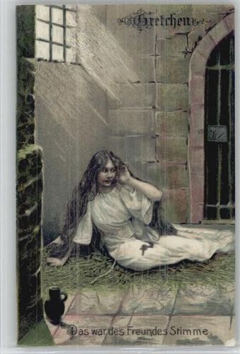 im Gefängnis - Das war des Freundes Stimme - ca 1908 AK