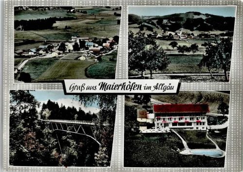 Maierhöfen Luftaufnahme 4-Bildaufnahme