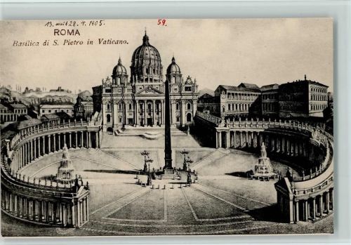 Rom - Basilica di S. Pietro 1905 AK