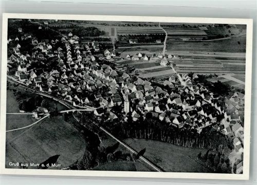 Murr Fliegeraufnahme des Ortes mit Peterskirche