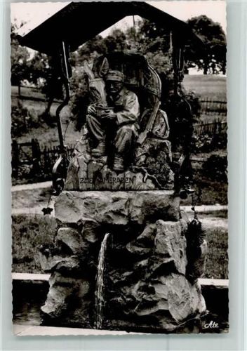 Schwangau Dorfbrunnen Schnitzerei