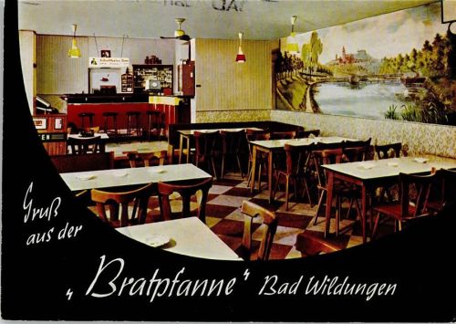 Bad Wildungen Gaststätte Zur Bratpfanne Innenaufnahme Gastraum
