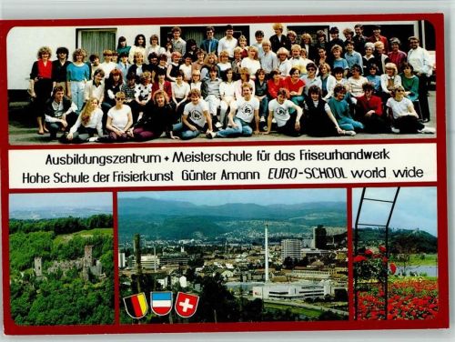Lörrach Ausbildungszentrum und Meisterschule für das Friseurhandwerk Euro-School Günter Amann Ortsansichten 4-Bildaufnahme