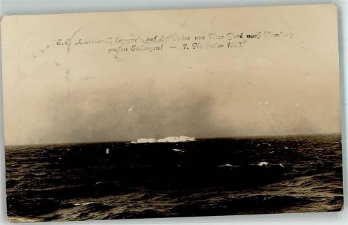 1923 S.S. Cleveland Reis von New York nach Hamburg , große Eisberge