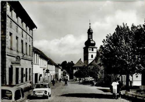 Marktschorgast Marktplatz Sparkasse Kirche