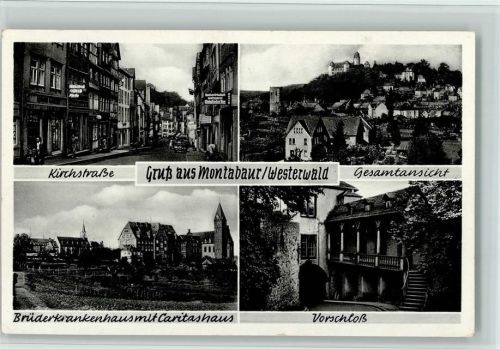 Montabaur Kirchstraße Gesamtansicht Brüderkrankenhaus mit Caritashaus Verschloss