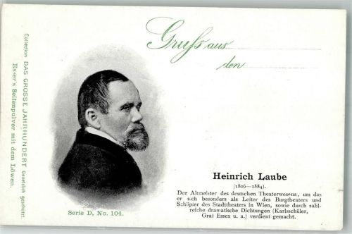 Heinrich Laube d. Gr. Jahrhundert Serie D No. 104 Esser`s Seifenpulver m.d. Löwen