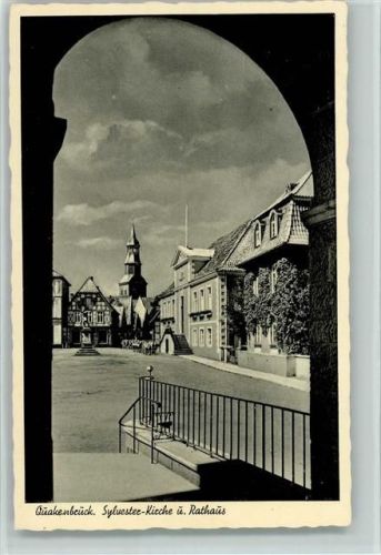 Quakenbrück Sylvester-Kirche und Rathaus