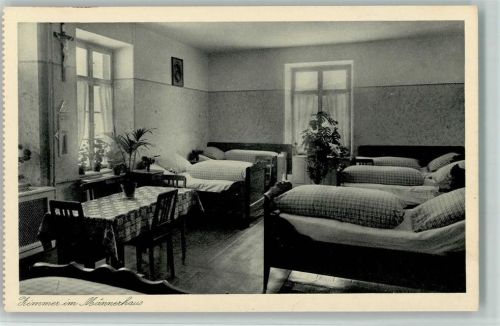 Geisingen Kreispflege-Anstalt Innenaufnahme Zimmer im Männerhaus
