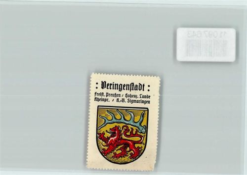 Veringenstadt Vignette Wappen Kaffee Hag ca 1920-1940