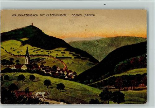 Waldkatzenbach Ortsansicht mit Katzenbuckel