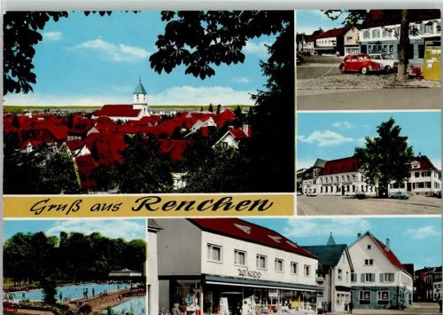 Renchen Gesamtansicht Schwimmbad Ortsansichten VW-Käfer Mehrfachaufnahme