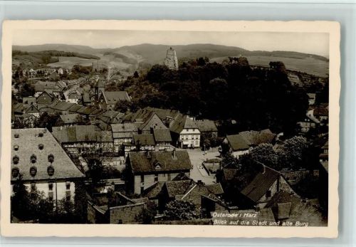 Osterode Blick auf die Stadt und die alte Burg
