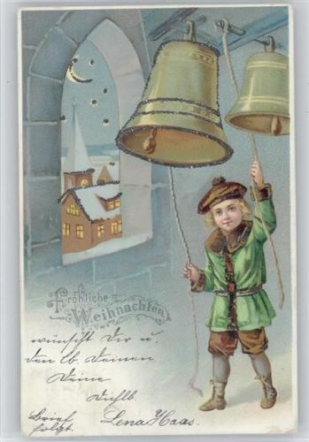 1900 Weihnachten Kirchturm Glocken