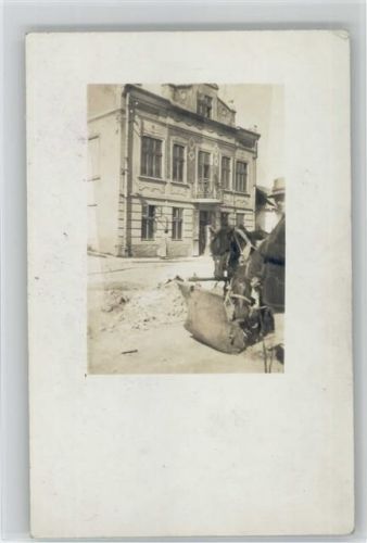 Foto AK - Pferde werden gefüttert -