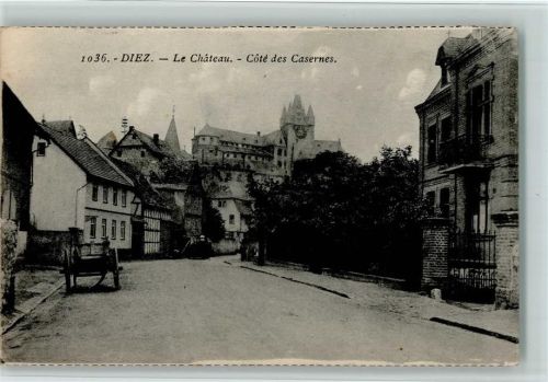 Diez Schloß und Kasernenplatz Le Chateau Coté des Casernes