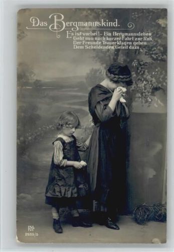 Das Bergmannskind 1913 Serie 2555-5 Foto AK