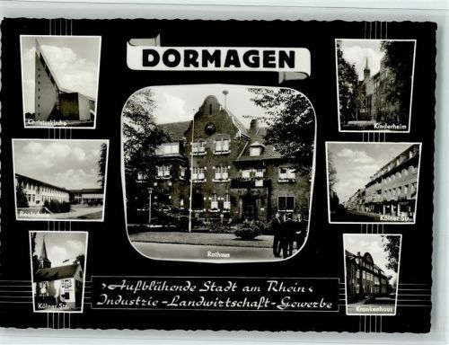 Dormagen Christuskirche Realschule Kölner Str. Rathaus Kinderheim Krankenhaus