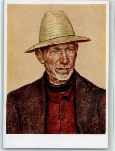 1942 Hirmer Künstlerpostkarte Nr. 42186 A - Rheinischer Bauer v. Else Schmidt van der Velde
