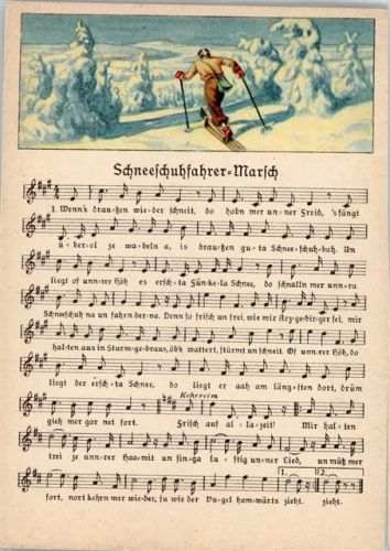 Schneeschuhfahrer Marsch , Ski fahren